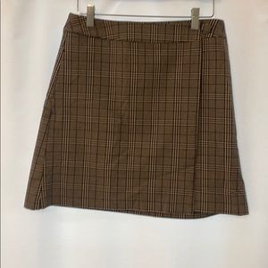 Plaid Crossover Skirt